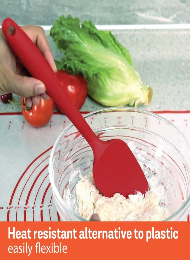 Meyer Silicone Spatulla | Silicone Accessories. for Cooking | Palta Big Size | Kitchen Tools | Spatula for Kitchen | Spatula for Non Stick Pan, Red - Image 4